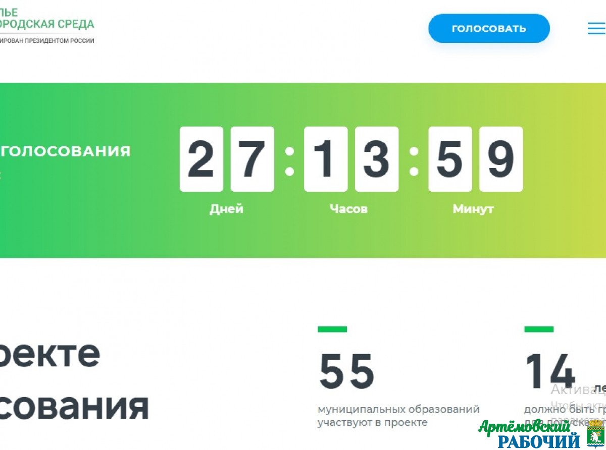 Скрин с сайта 66.gorodsreda.ru. Голосовать могут граждане в возрасте от 14 лет
