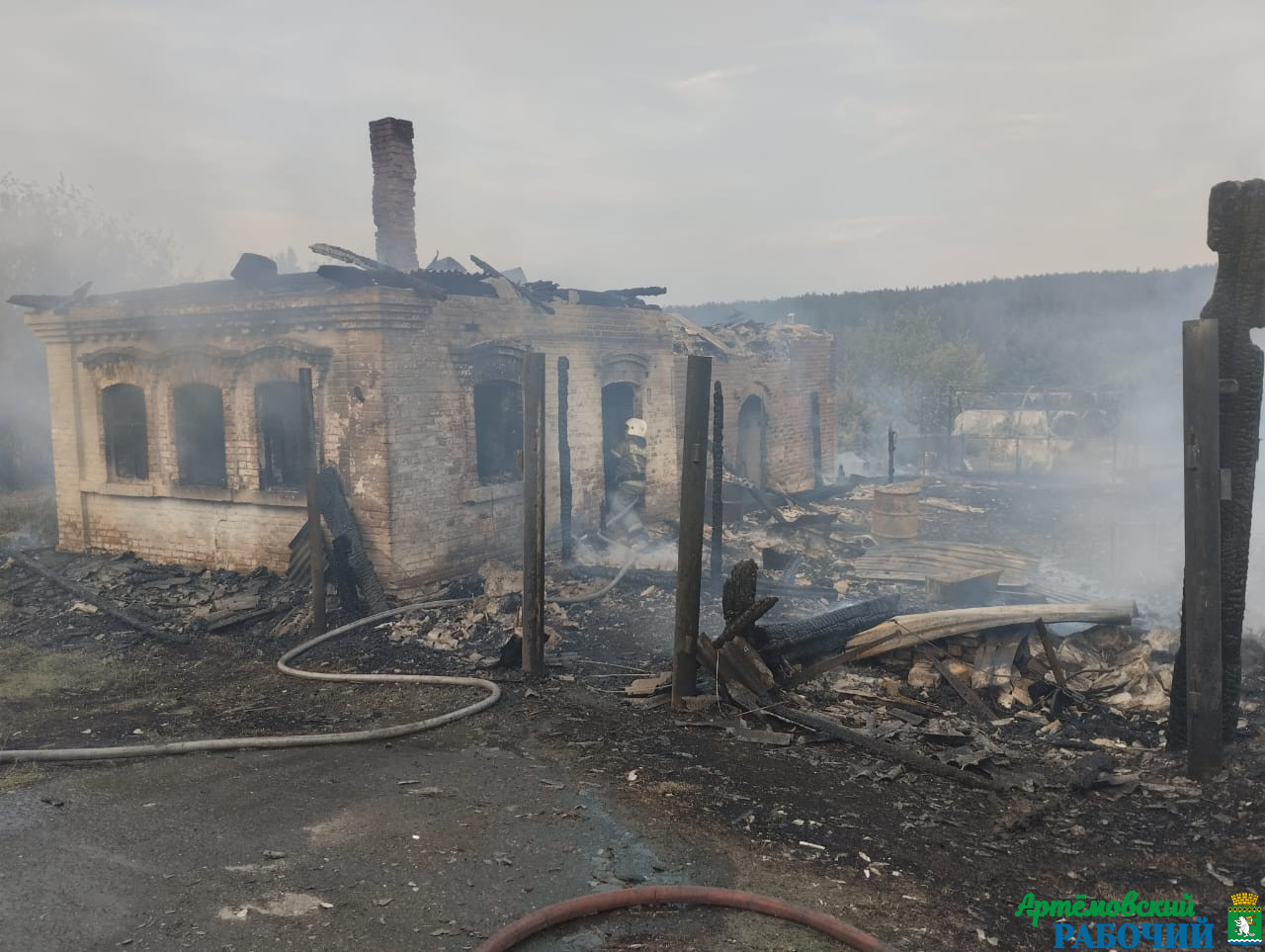 Вчера в селе Мироново произошел крупный пожар