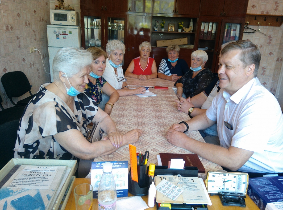 Ветераны тепло встретили гостя