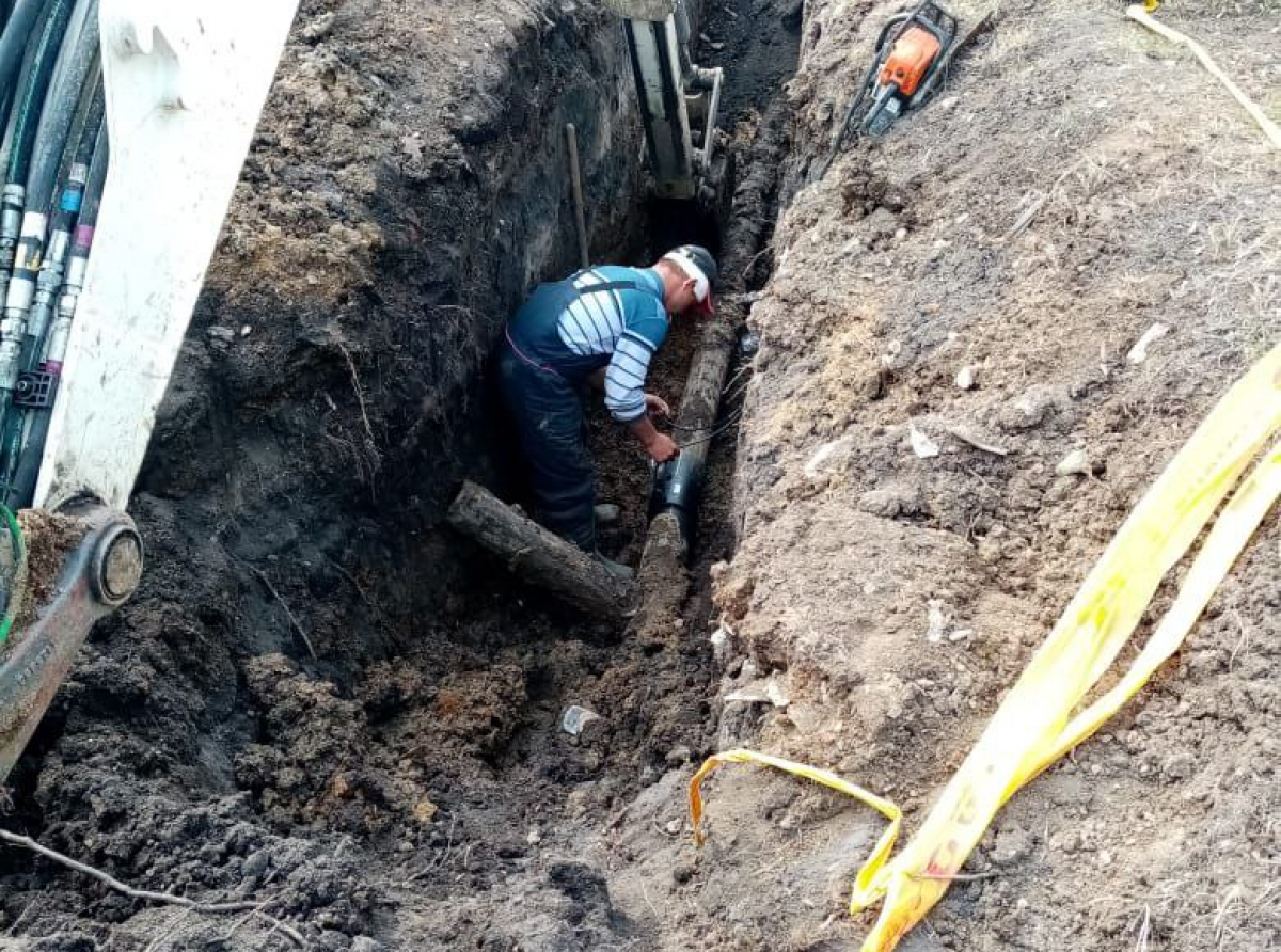 Фото ЖКС. В городе ведутся работы по строительству сразу нескольких газопроводов.