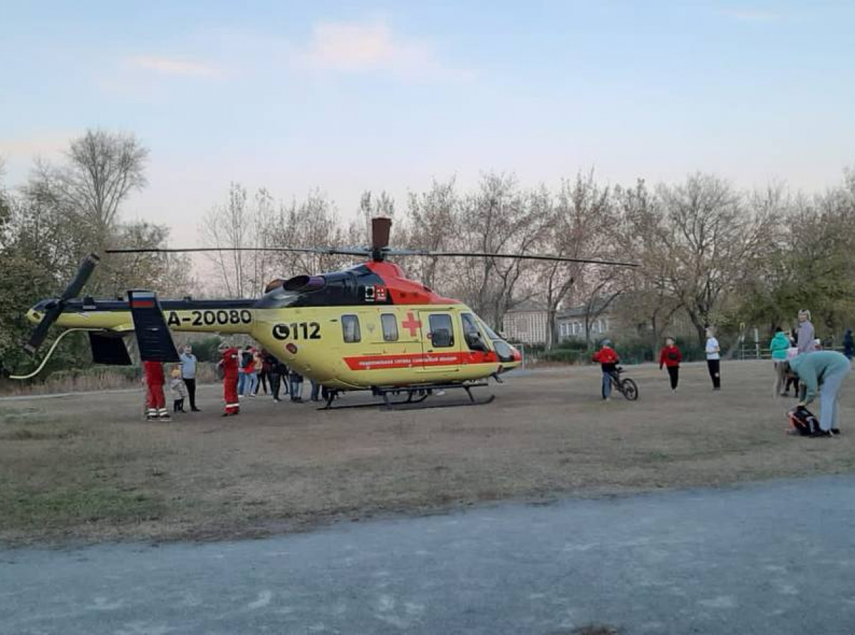 Вертолет забрал режевлянина