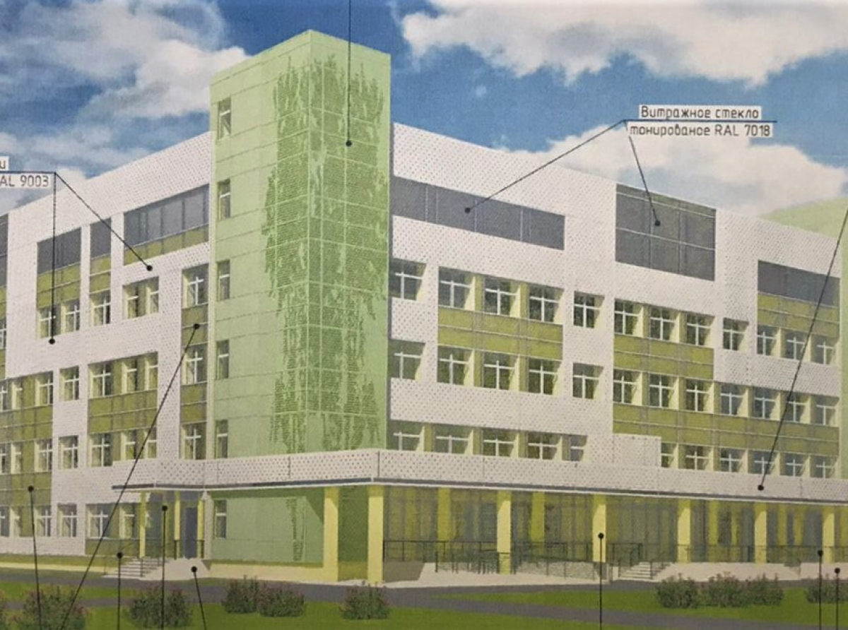 Так на эскизе выглядит будущее здание лечебно-диагностического корпуса