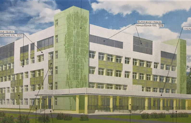 Так на эскизе выглядит будущее здание лечебно-диагностического корпуса