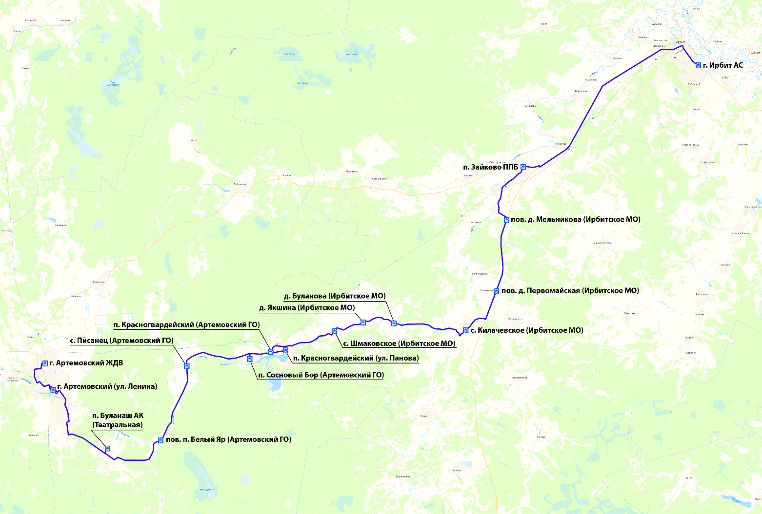 Из Артемовского в Ирбит и обратно
