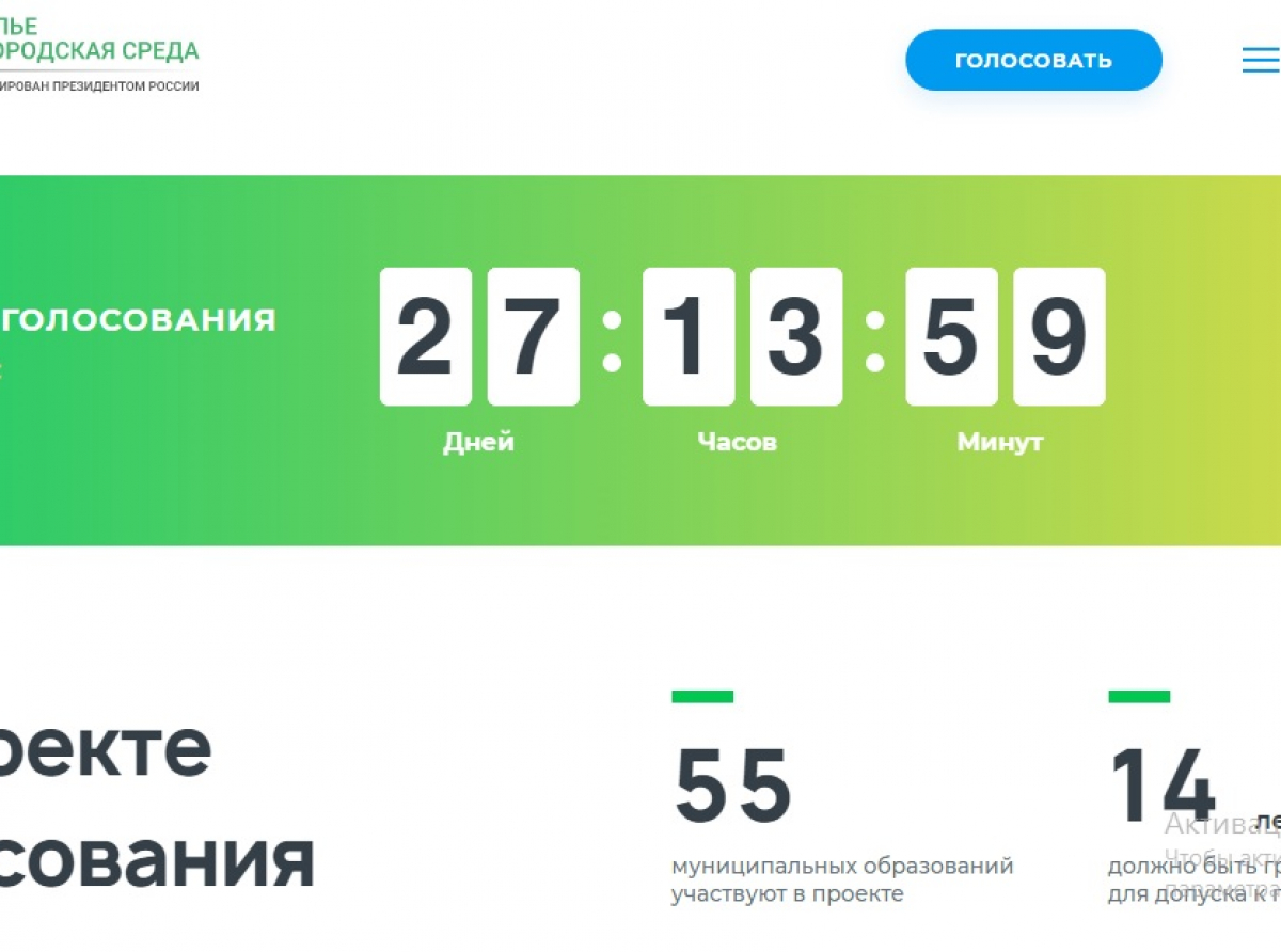 Скрин с сайта 66.gorodsreda.ru. Голосовать могут граждане в возрасте от 14 лет