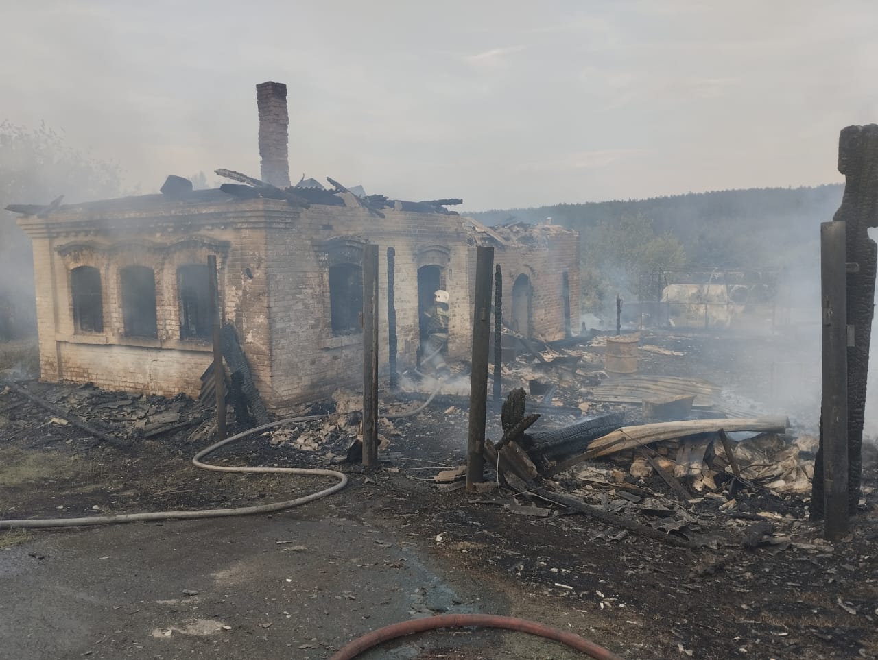 Вчера в селе Мироново произошел крупный пожар