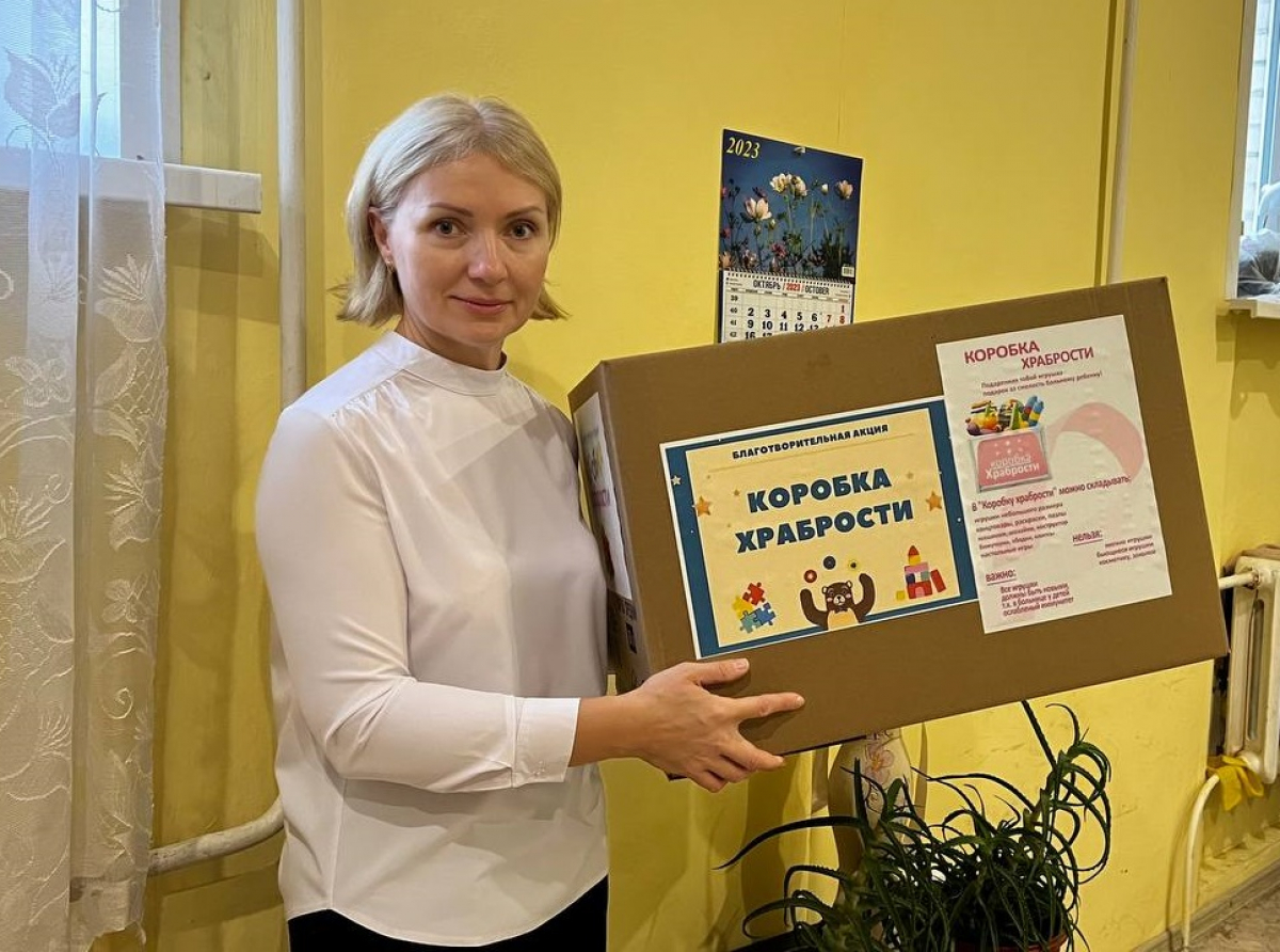 Фото Галины Таскиной. Валентина Люлькина: «Когда я рассказала сыновьям о «Коробке храбрости», они тут же побежали в магазин покупать деткам подарки».