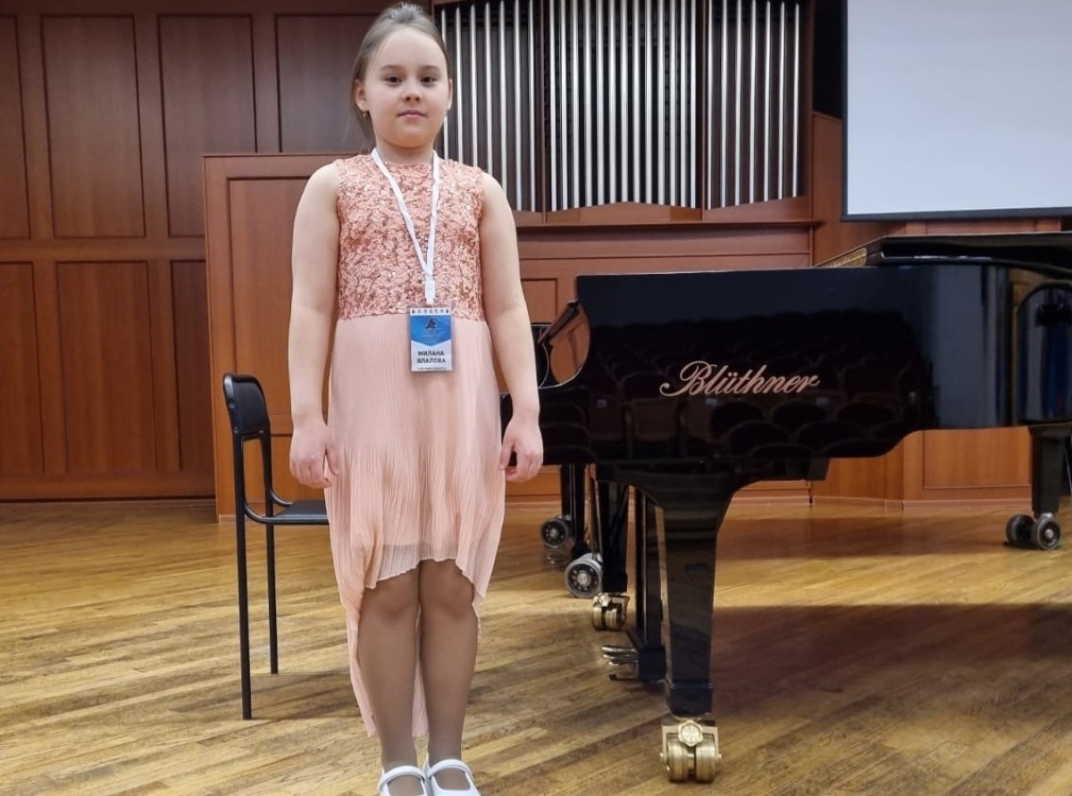 Лауреат Всероссийского конкурса Милана Ялалова (ДШИ №2 п. Буланаш). Фото предоставлено Светланой Белобородовой