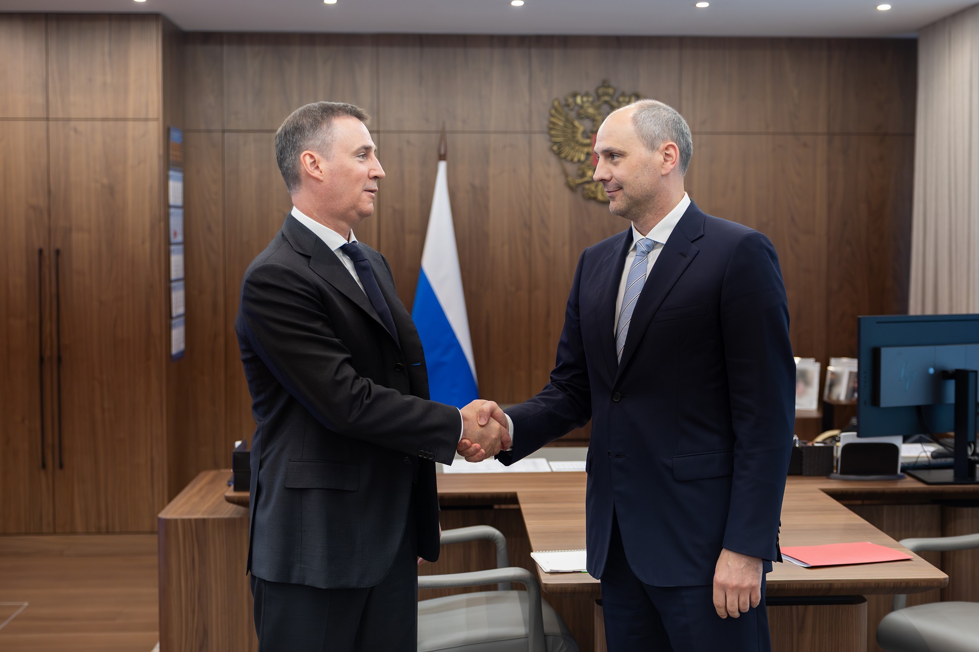 Денис Паслер и Дмитрий Патрушев обсудили вопросы сельского хозяйства и экологии Свердловской области