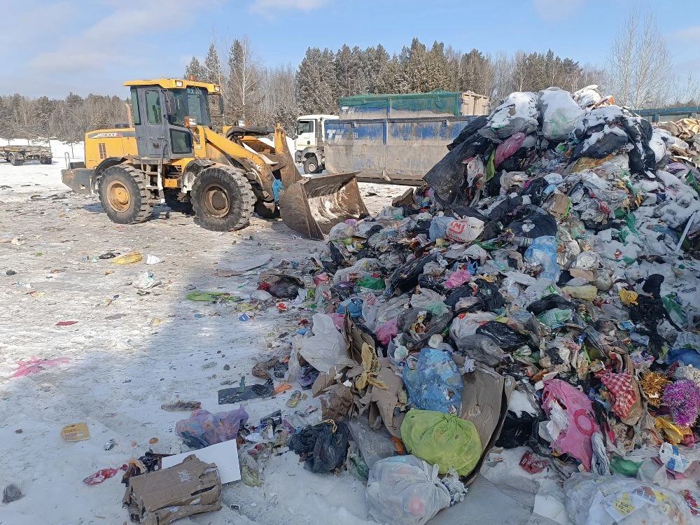 За селом Шогринским заработала перегрузочная станция для мусора