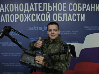  Делегация Свердловской области доставила очередную партию гуманитарного груза в Запорожскую область